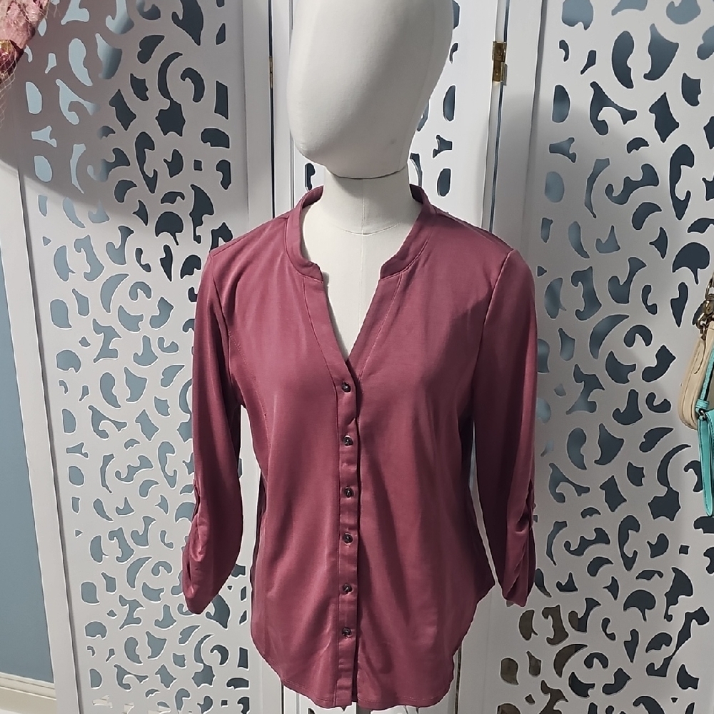 Cable & Gauge Mauve Button-Down Shirt